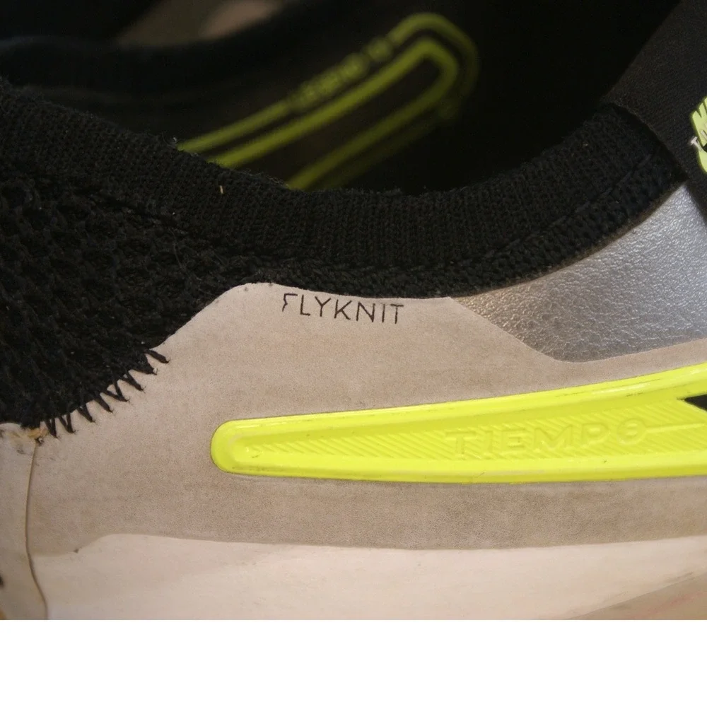 Nike Tiempo Legend 10 Elite FG Soccer Cleats Silver Volt DV4328-001 Mens 8.5 - Picture 13 of 16